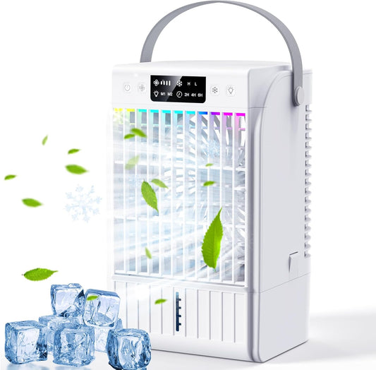 Purilite Select 4-in-1 Mini Portable Air Conditioner – Cool, Mist, Humidify & Glow On the Go - PuriLite