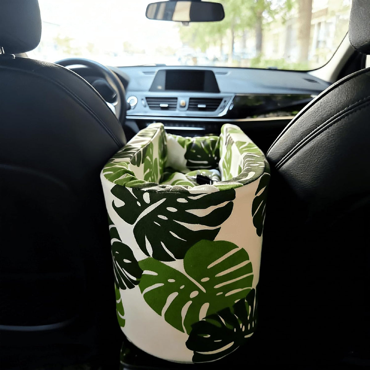 Console Dog Seat for Tesla Model 3 2017-2026, Pet Booster, Automotive Car Bed, Cat Soft-Sided Carrier, Portable Vehicle Travel Bag Green