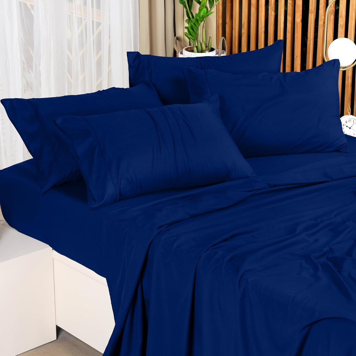 Utopia Bedding Queen Bed Sheet Set - 4 Piece Bedding - Soft Brushed Microfiber Fabric - Shrinkage & Fade Resistant - Easy Care (White) - PuriLite