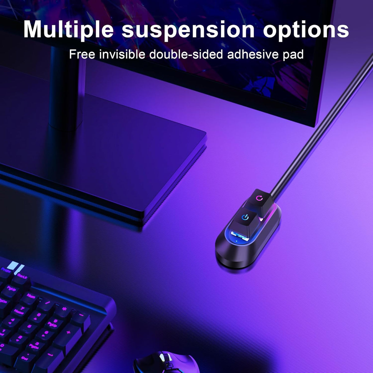 SinLoon External Power Button Desktop Power Switch PC Power Switch Multifunctional Power Button for Easy Start and Reset 2M - PuriLite