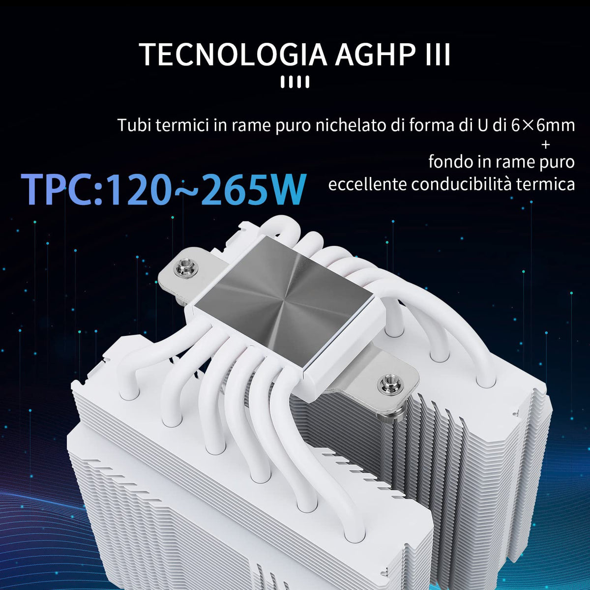 Thermalright Peerless Assassin 120 SE Black CPU Cooler, 6 Heat Pipes AGHP Technology, Dual 120mm PWM Fans, 1550RPM Speed, for AM4/AM5 and Intel LGA 1700/1851/115X/1200,Computer CPU Cooling - PuriLite