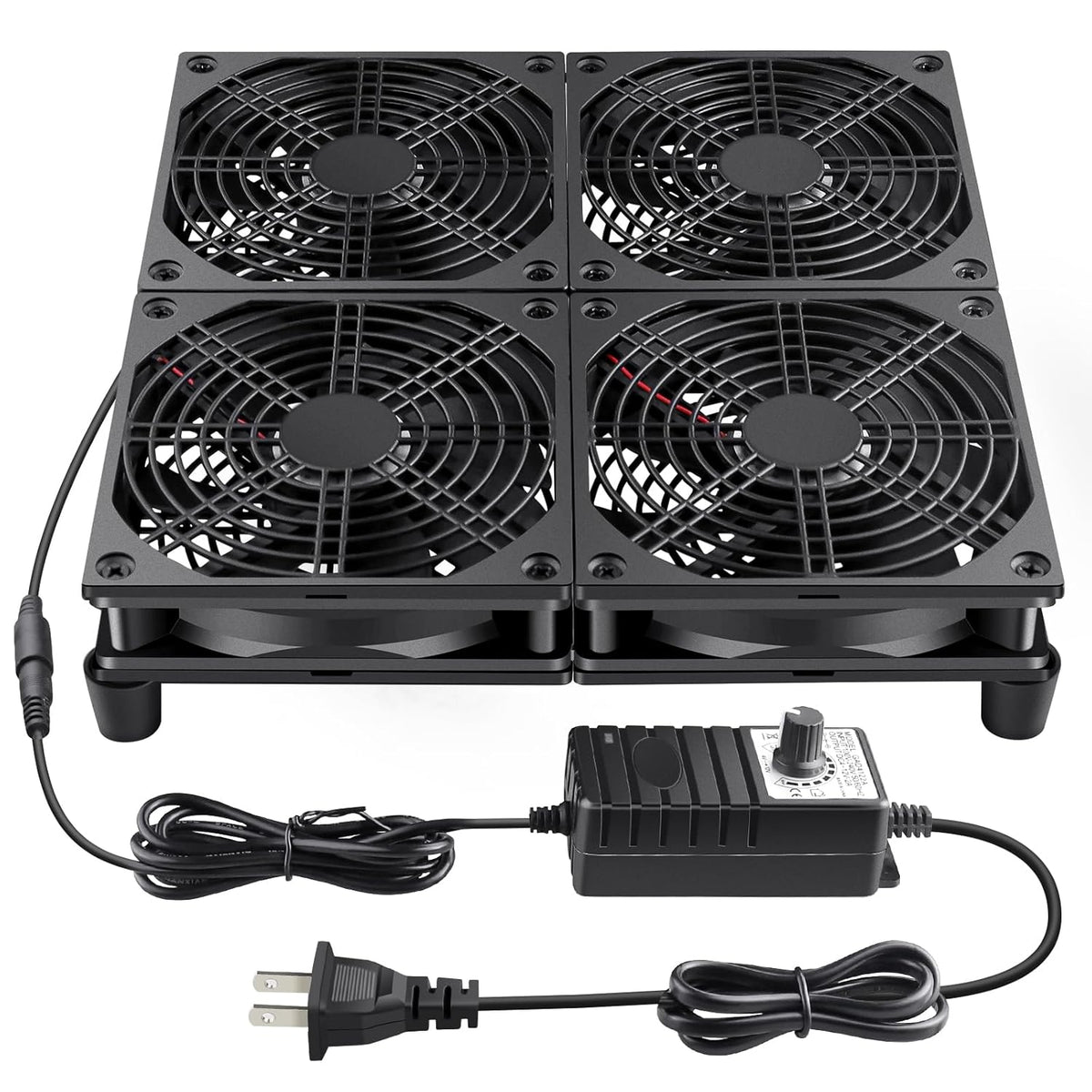 Wathai High Airflow Router Cooling Fan for Computer Cooler TV Small Box DC 5V USB Power 120mm 240mm Fan with Multi Speed Controller - PuriLite