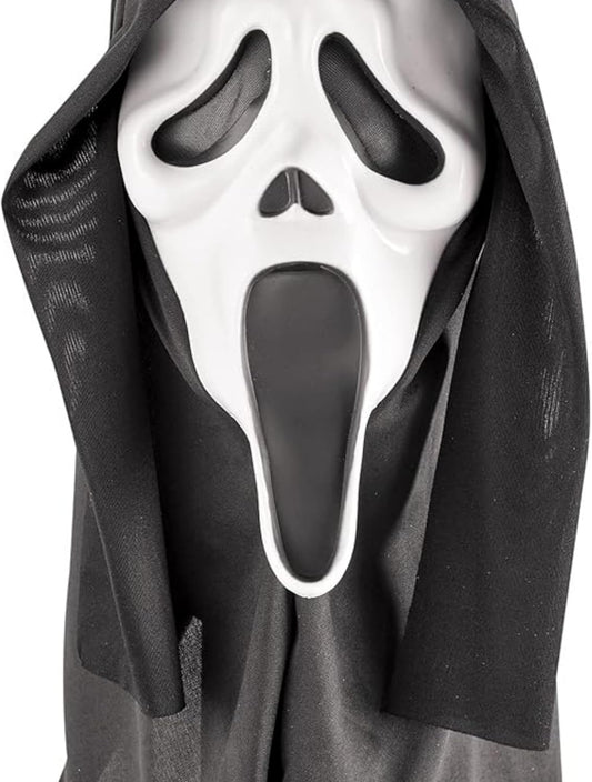Ghost Face Mask Adult - Scream Mask Ghostface Halloween Costume, Scary Ghost Mask for Cosplay and Parties - PuriLite