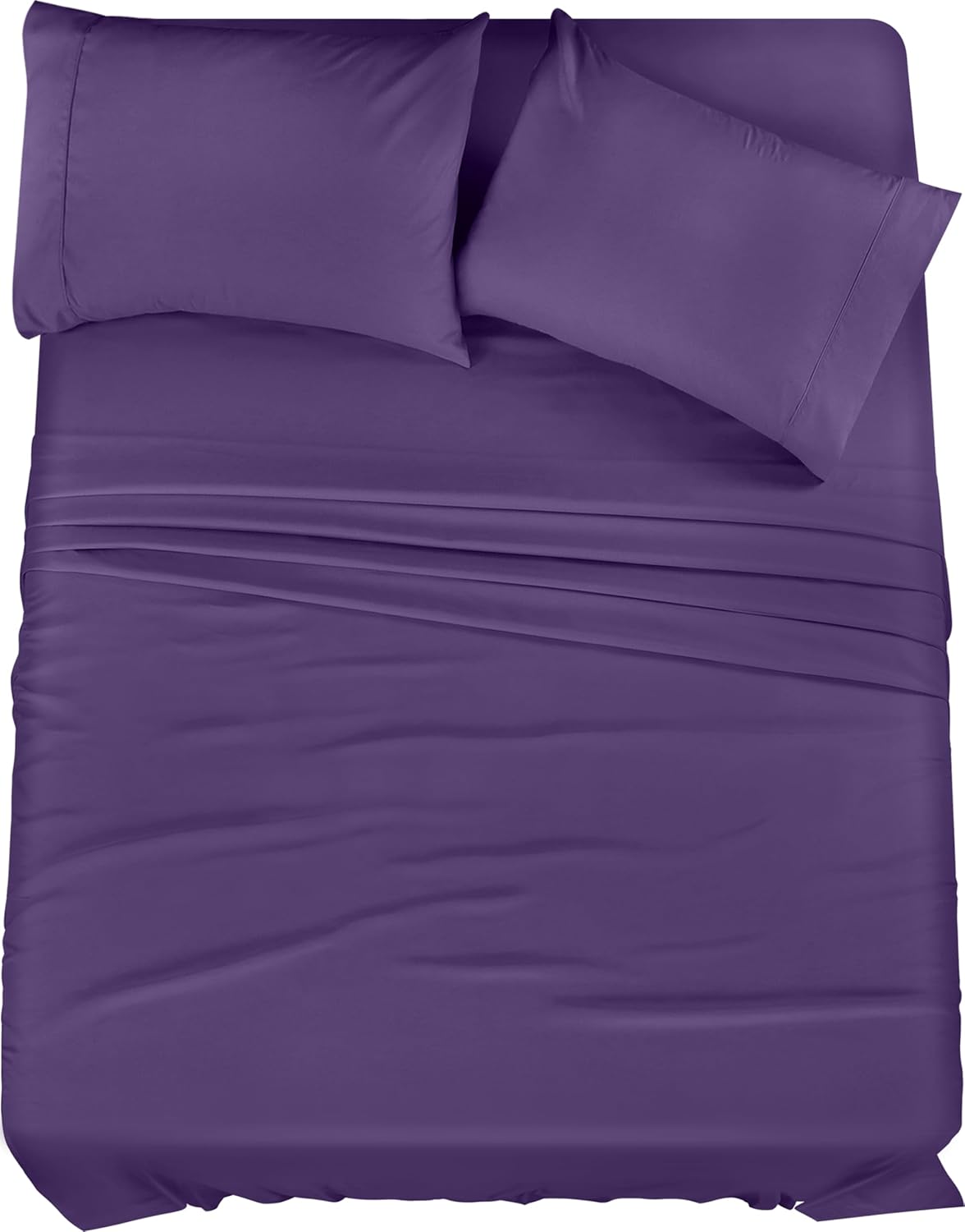Utopia Bedding Queen Bed Sheet Set - 4 Piece Bedding - Soft Brushed Microfiber Fabric - Shrinkage & Fade Resistant - Easy Care (White) - PuriLite