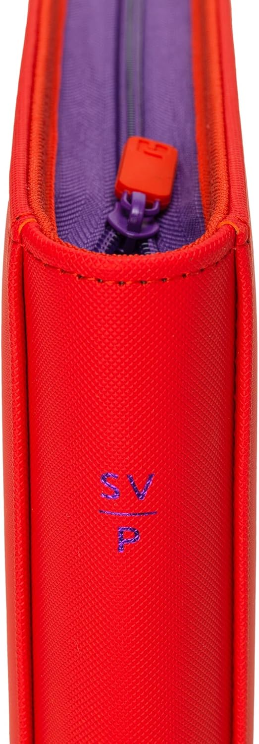 Vault X 12 Pocket Trading Card Zip Binder, 480 Cards, Compatible with Pokemon Scarlet & Violet Set, Exo-Tec Album Material, 20 Side-Loading Pages, Folder for Collectible TCG (SV1) - PuriLite