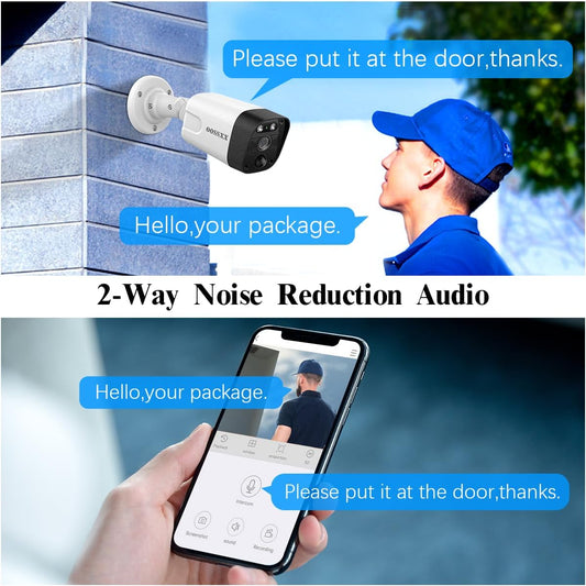 (4K/8.0MP,130°Ultra Wide Angle,2-Way Audio) Wired PoE Camera System with Monitor Outdoor IP Camera for House Indoor Home Security Systems, PIR Surveillance Cameras Video DVR Set - PuriLite