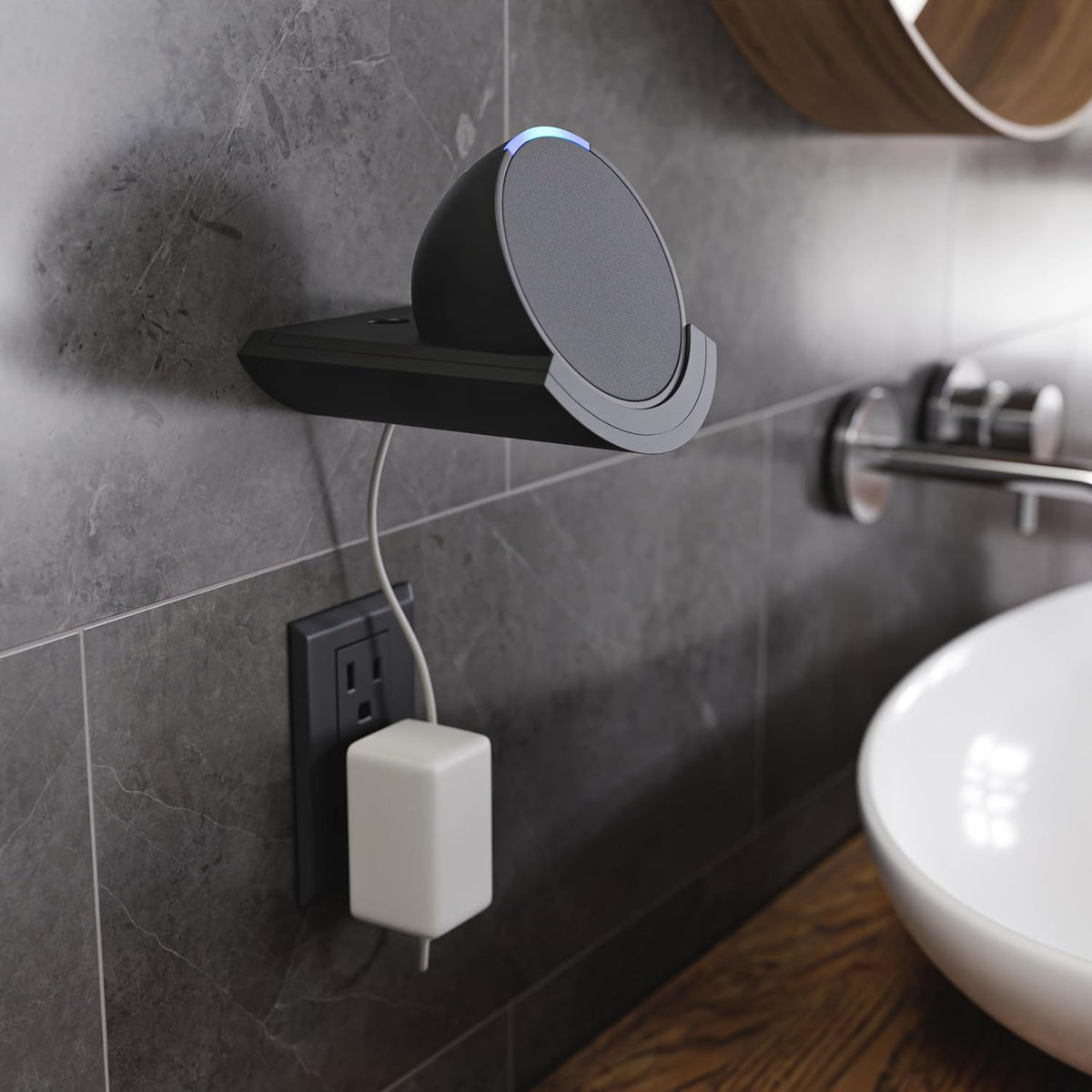 Made for Amazon Shelf Wall Mount, for Echo Pop (2023 Release) - PuriLite