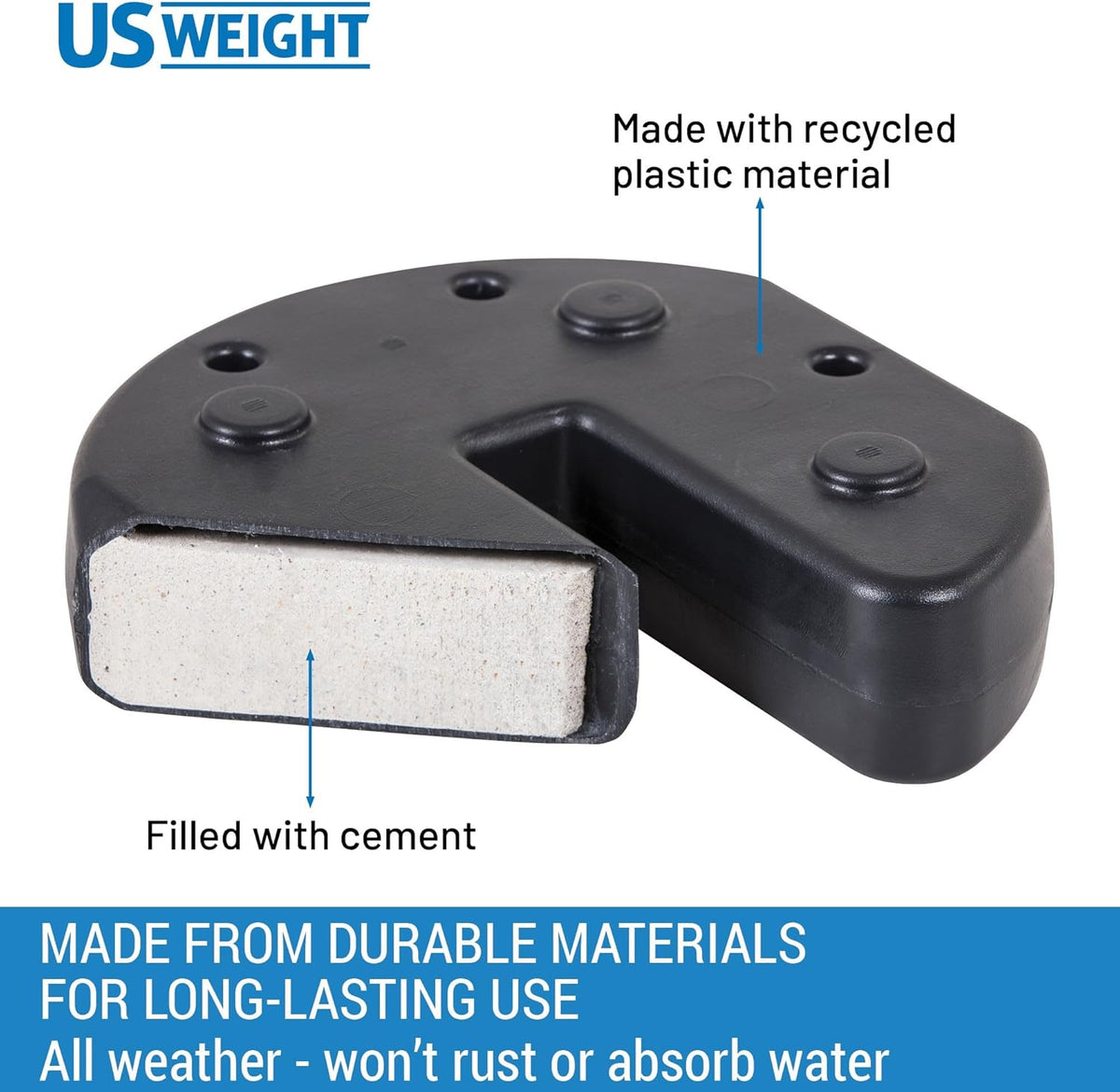 US Weight Interlocking Canopy Weights (Set of 4-7.5lbs Plates) - PuriLite