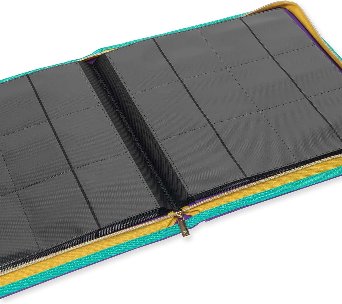 Vault X 12 Pocket Trading Card Zip Binder, 480 Cards, Compatible with Pokemon Scarlet & Violet Set, Exo-Tec Album Material, 20 Side-Loading Pages, Folder for Collectible TCG (SV1) - PuriLite