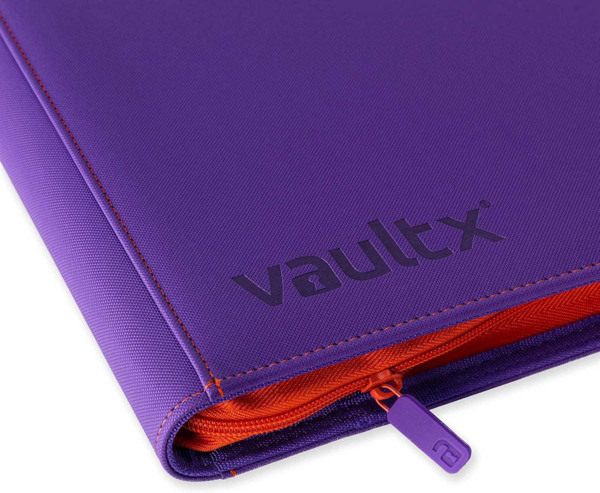 Vault X 12 Pocket Trading Card Zip Binder, 480 Cards, Compatible with Pokemon Scarlet & Violet Set, Exo-Tec Album Material, 20 Side-Loading Pages, Folder for Collectible TCG (SV1) - PuriLite