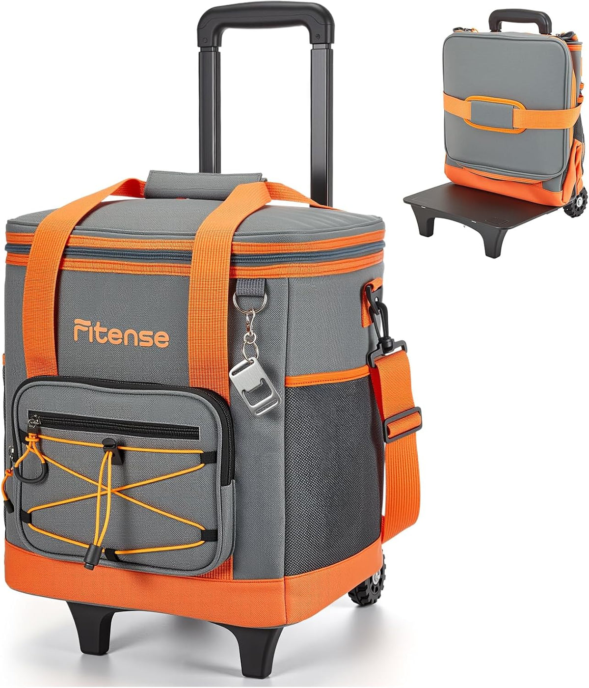 Fitense Soft Cooler Bag Insulated 50 Cans/33L, 27 Cans/20L Camping Cooler 4-Layer Leakproof, Collapsible Portable Lunch Cooler for Beach, Travel, Picnic, Grocery, Kayaking - PuriLite