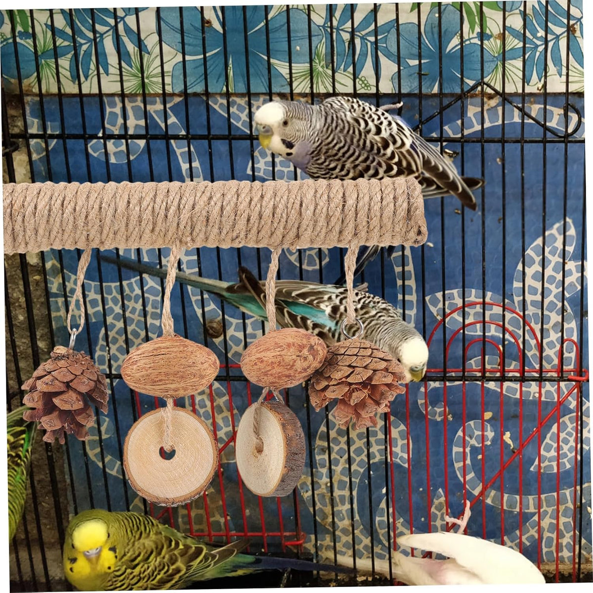 ifundom 4pcs Pet Bird Parrot Chewing Toy for Birds Parakeet Supplies Cage Cockatiel Toy Funny Parakeet