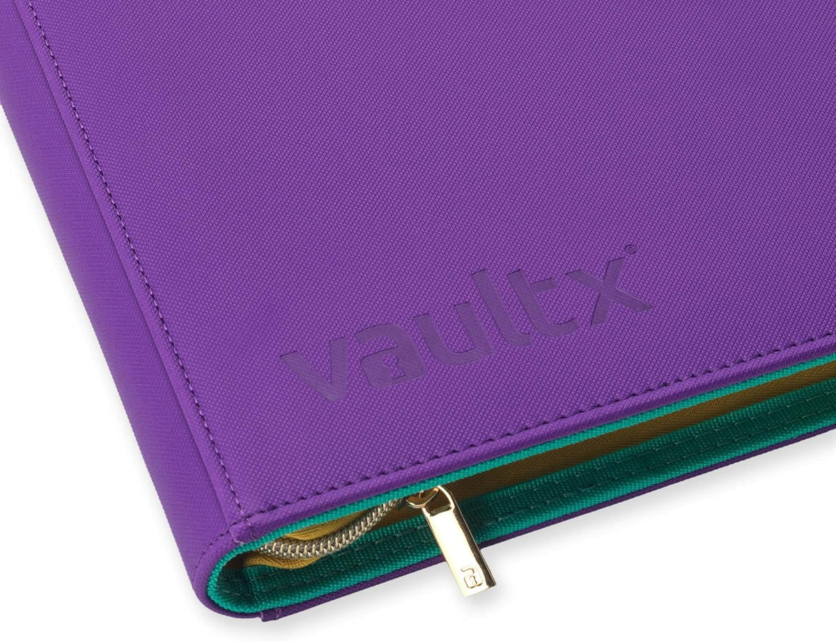 Vault X 12 Pocket Trading Card Zip Binder, 480 Cards, Compatible with Pokemon Scarlet & Violet Set, Exo-Tec Album Material, 20 Side-Loading Pages, Folder for Collectible TCG (SV1) - PuriLite