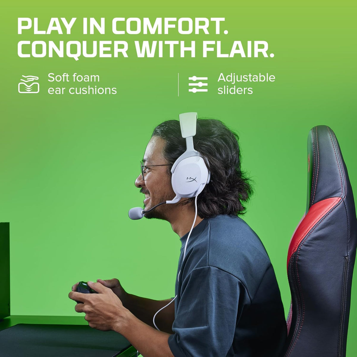 HyperX Cloud Stinger 2 Core – PC Gaming Headset, Lightweight Over-Ear Headset with mic, Swivel-to-Mute mic Function, DTS Headphone:X Spatial Audio, 40mm Drivers,Black - PuriLite