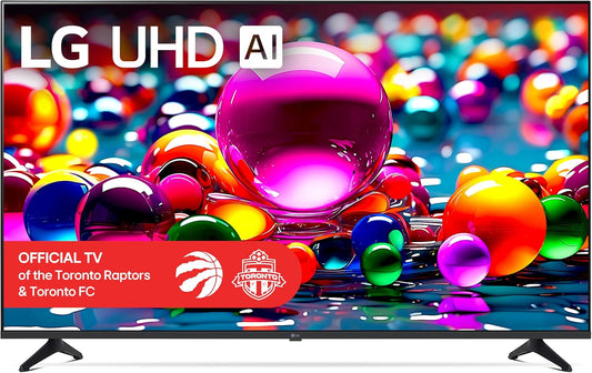 LG 43-Inch UA7700 Series 4K Smart TV - α7 AI Processor 4K, Dynamic Tone Mapping, Alexa Ready, HDR10, HGIG, ALLM, WebOS 25, Wi-Fi, Bluetooth, AI Upscaling, AI Sound, LG Channels (43UA7700PUB, 2025) - PuriLite