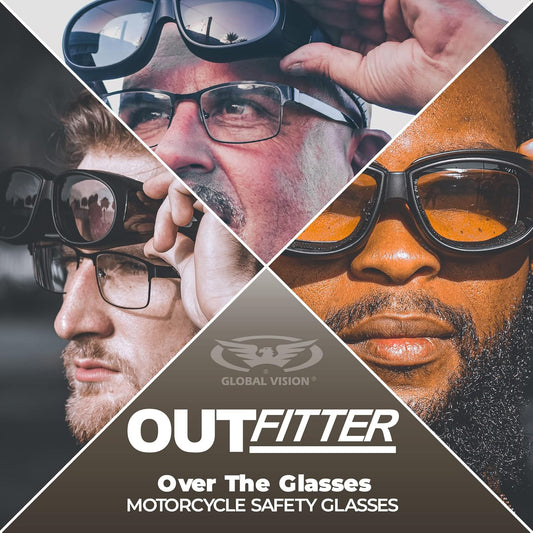 Outfitter clear motorcycle glasses. Over-Prescription glasses - PuriLite