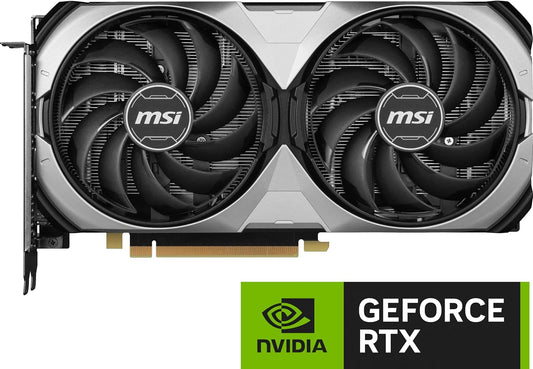 MSI Gaming RTX 4070 Super 12G Ventus 2X OC Graphics Card (NVIDIA RTX 4070 Super, 192-Bit, Boost Clock: 2520 MHz, 12GB GDRR6X 21 Gbps, HDMI/DP, Ada Lovelace Architecture) - PuriLite
