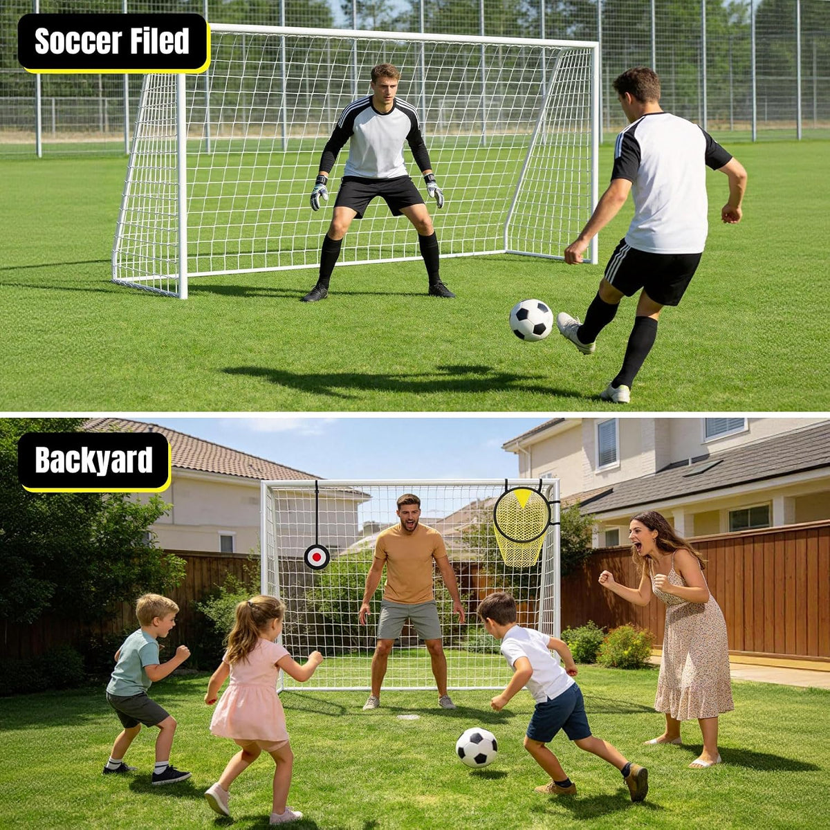 Suteck 6x4 Soccer Goal for Backyard
