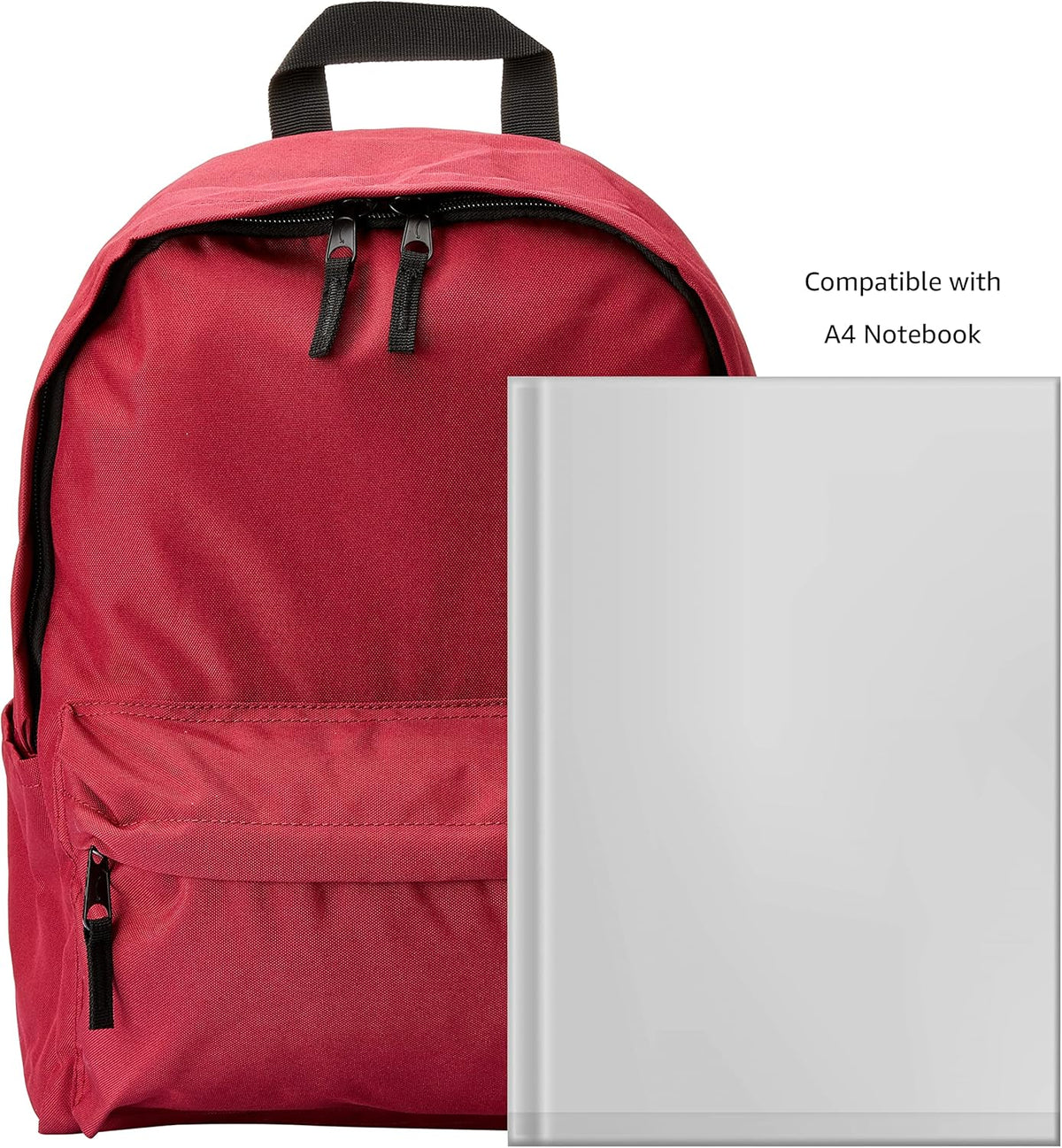Amazon Basics Classic School Backpack - Black - PuriLite