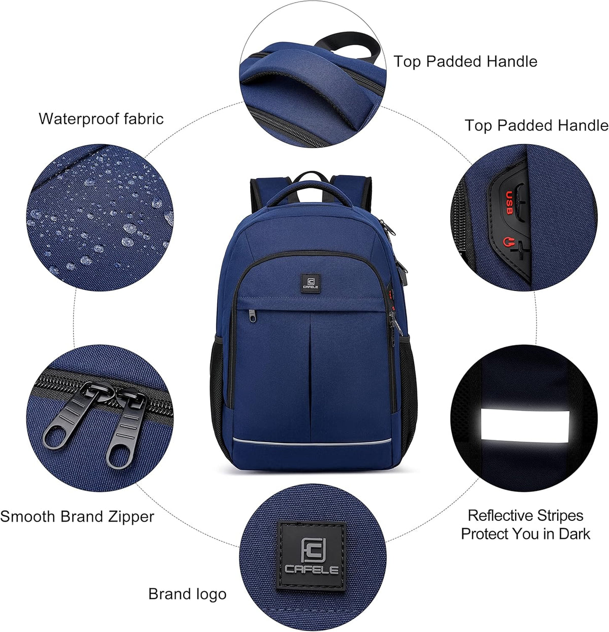 Laptop Backpack Travel Computer Backpack College Bookbag School Backpack - PuriLite