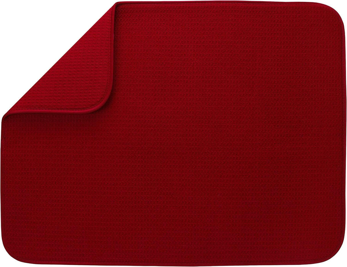 XL Microfiber Dish Drying Mat | Reversible Absorbent Kitchen Counter Drying Pad