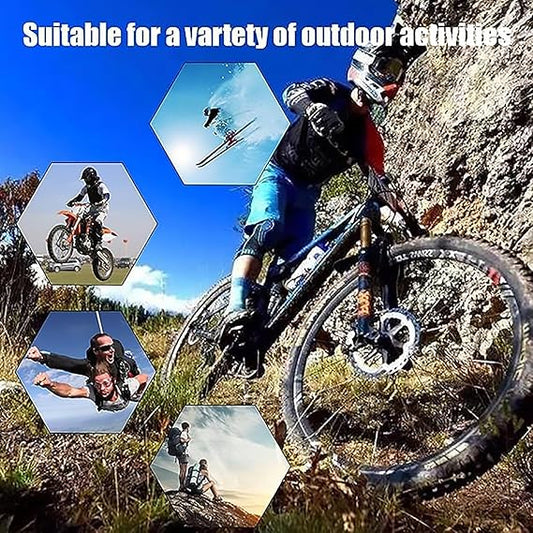 Motocross Sports Goggles for Motorcycle and Off-Road Riding, Anti-UV Protective Goggles with Adjustable Strap for ATV, Dirt Bike, Cycling and Outdoor Sports - PuriLite