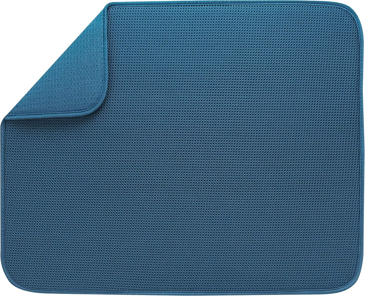XL Microfiber Dish Drying Mat | Reversible Absorbent Kitchen Counter Drying Pad