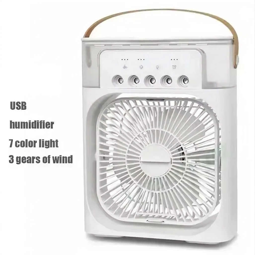 Purilite Select 3-in-1 Portable Mini Air Cooler Fan with Humidifier, LED Night Light, USB Powered Personal Cooling Unit - PuriLite