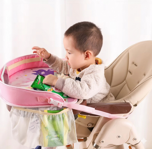 Purilite Select Kids Car Seat Tray Table – Portable Child Dining and Activity Travel Tray with Storage for Car Seats and Strollers - PuriLite