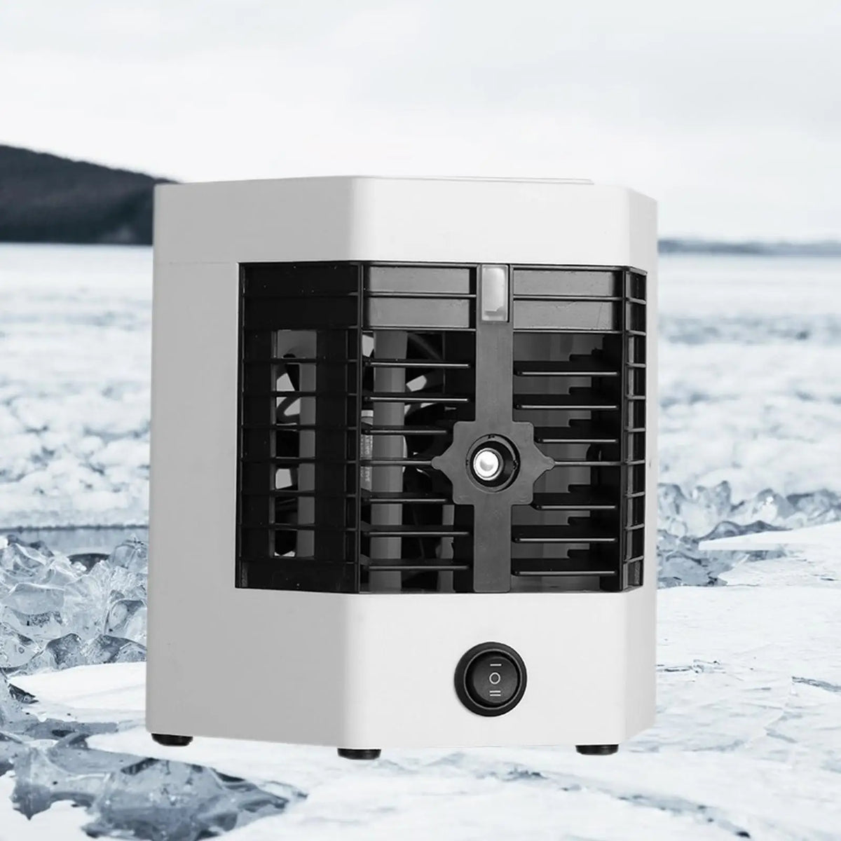Purilite Select™ USB Mini Air Conditioner Cooler Fan – 2-Gear Cooling, Humidifier & Atomizer - PuriLite