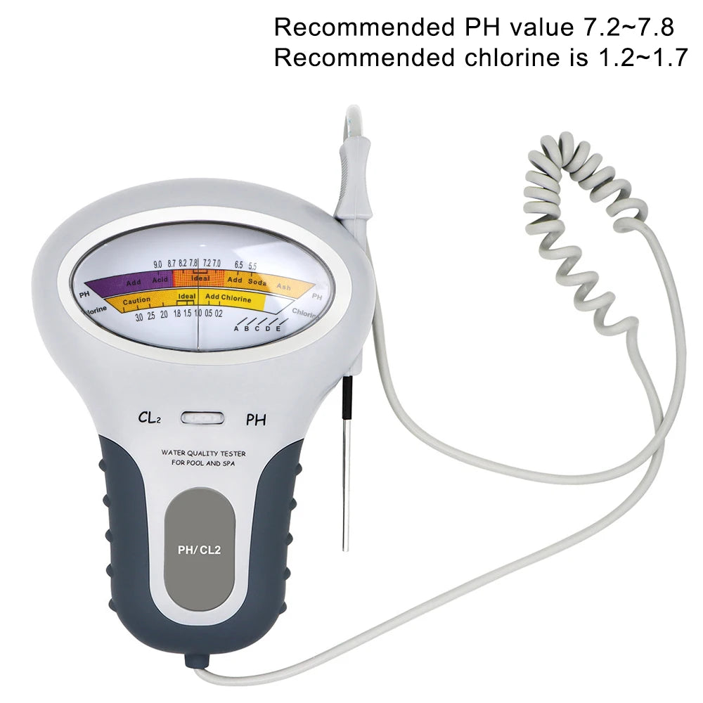 Purilite Select 2-in-1 Pool & Spa Water Quality Tester pH & Chlorine Meter (PC-102) - PuriLite