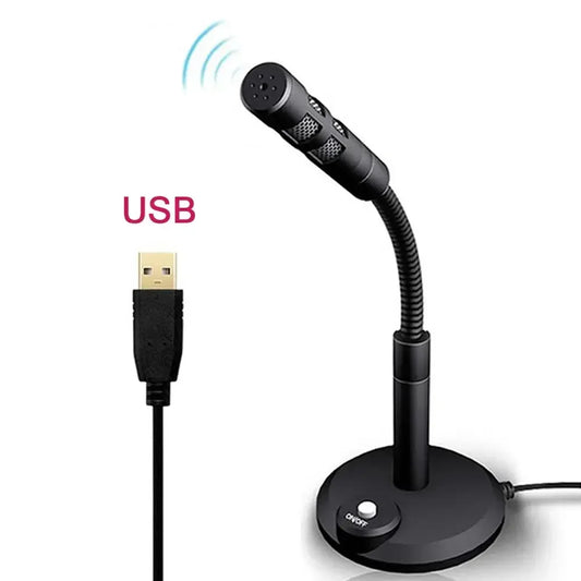 Purilite Select | USB Desktop Microphone | 3.5mm + USB Omnidirectional PC Mic | Gooseneck Condenser Mic for Gaming, Recording, Chatting & Meetings - PuriLite