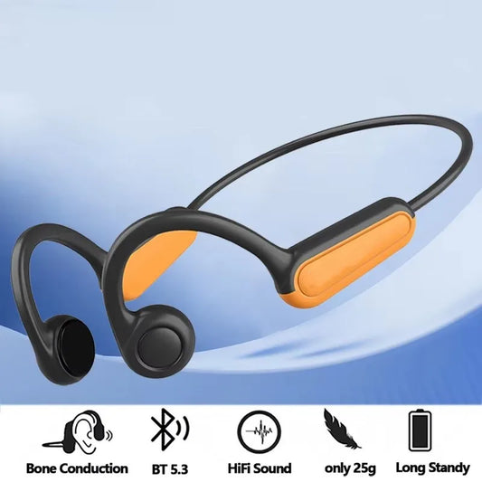 Wireless Bone Conduction Headphones | Bluetooth Sports Earphones with Microphone for Running and Outdoor Activities