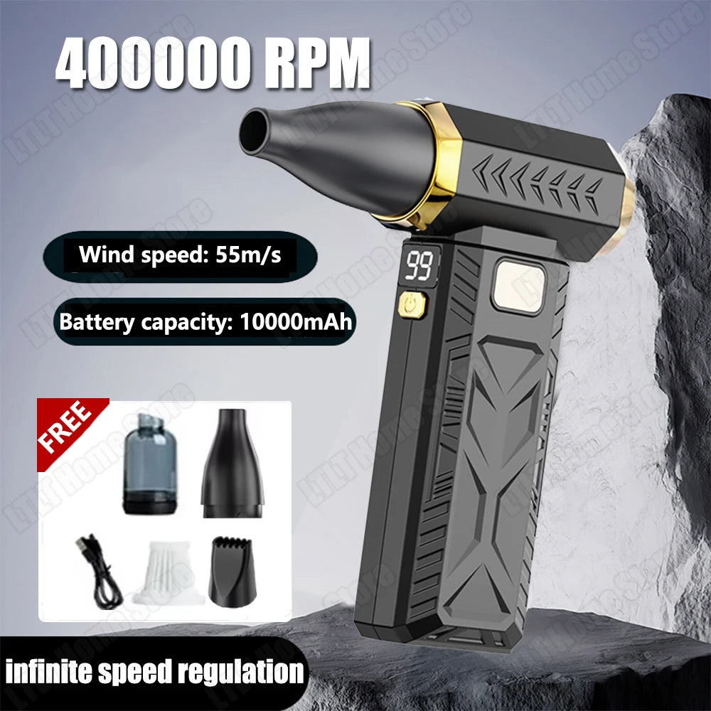 Purilite Select – 400000RPM Mini Turbo Jet Fan | 10000mAh Rechargeable Air Blower & Dust Cleaner - PuriLite