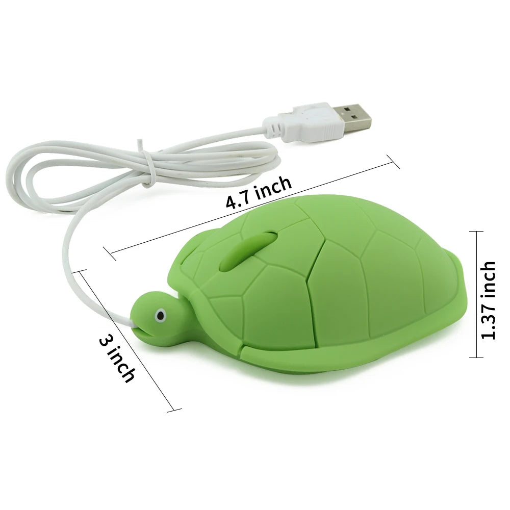 Purilite Select Wireless 2.4G Turtle Mouse – Cute Creative Portable Anti-Slip Optical Mouse for Kids & Office Use | 1600 DPI Plug & Play - PuriLite