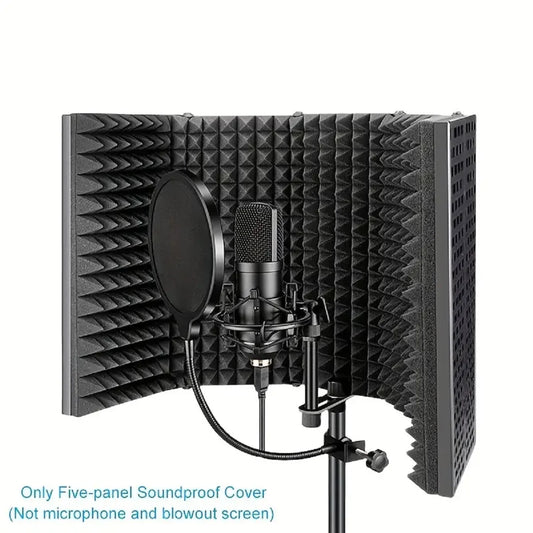 Purilite Select | 3 Panel Microphone Reflection Filter | Professional Studio Recording Isolation Shield | Universal for Condenser Mics - PuriLite