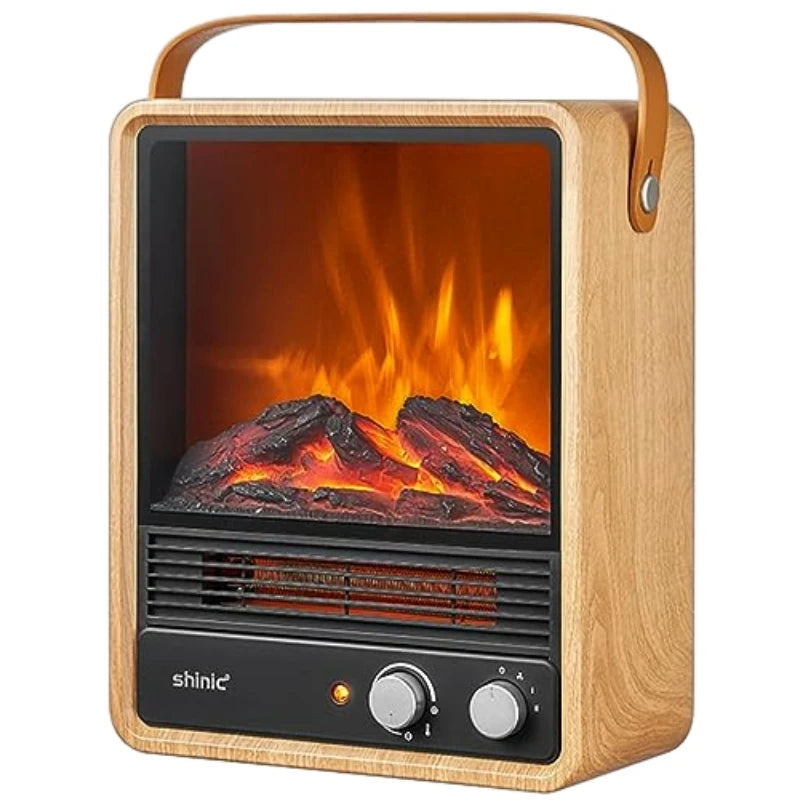 Purilite Select Electric Fireplace Heater – Mini Radiator Room Warmer with Flame Effect - PuriLite