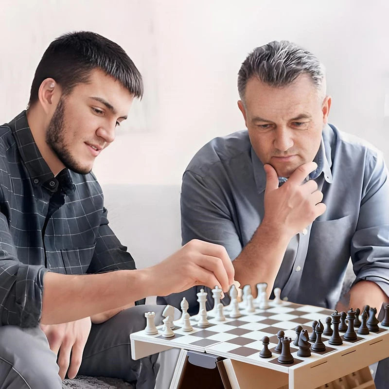 Purilite Select 3D Printed Chess Book Set | Magnetic Folding Chess Board Game | Portable Travel Chess with Storage | Compact Book Design Strategy Game - PuriLite