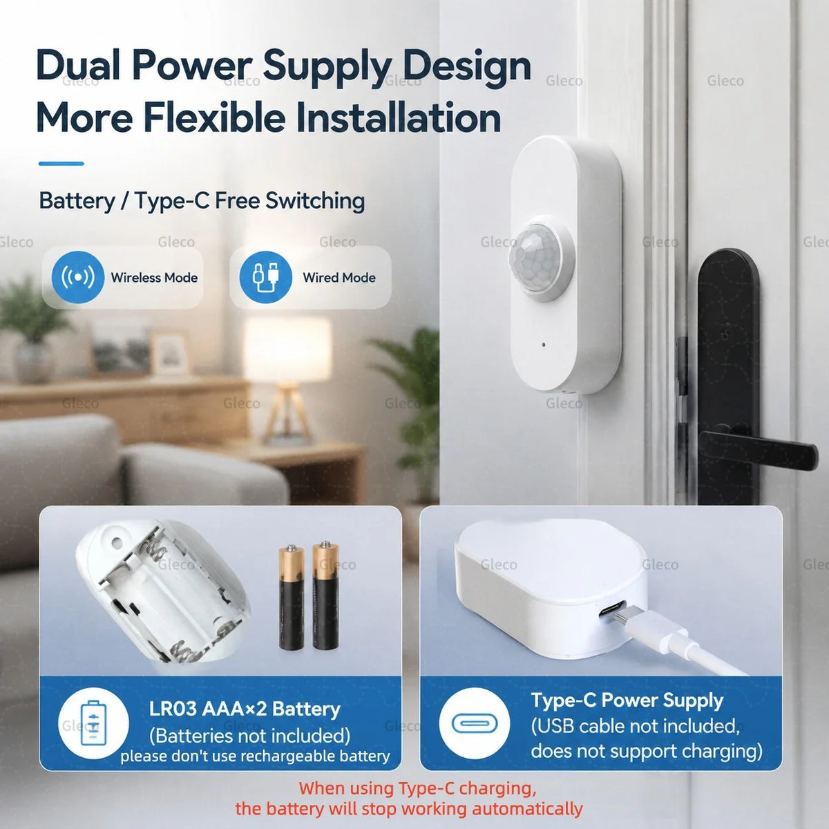 Purilite Select WiFi Smart PIR Motion Sensor with Light Detection, Optional Temperature and Humidity Monitoring, 2.4GHz Wireless Home Automation Sensor