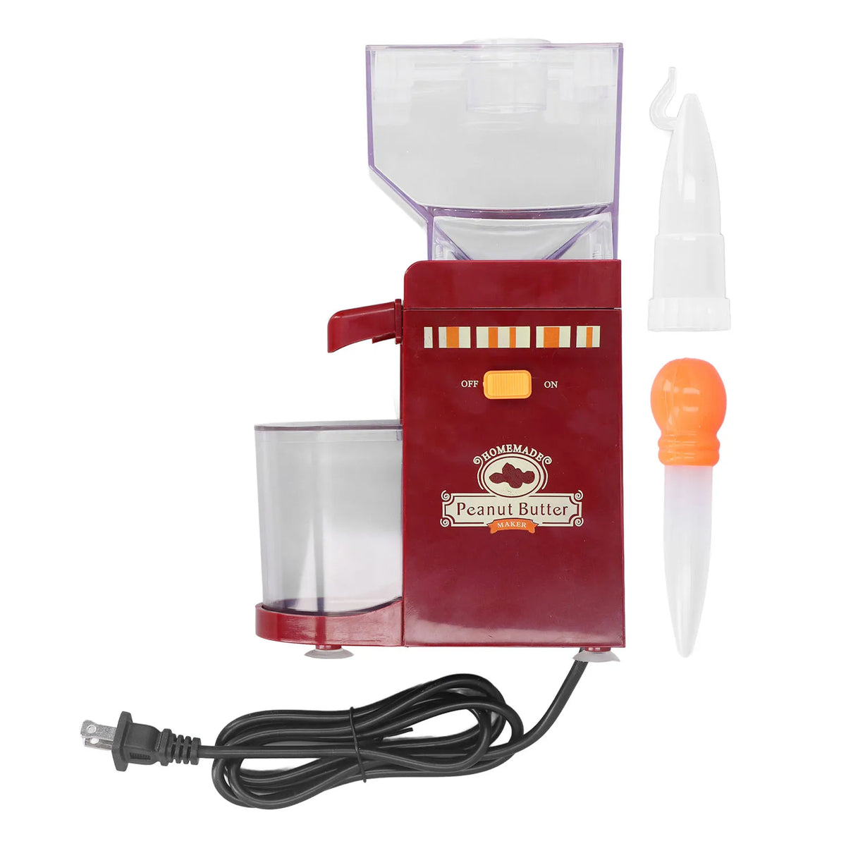 Machine Anti Slip Base Funnel Shaped Bin Safe and Healthy Sesame Sauce Mill Detachable Grinding Disk for Almonds - PuriLite
