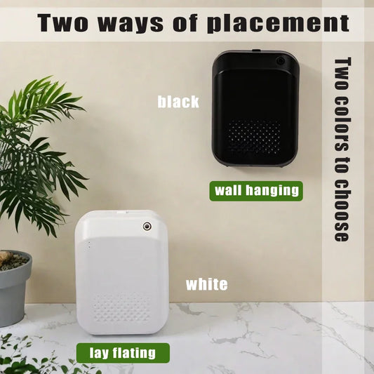 Purilite Select Bluetooth-Controlled Wall-Mounted Essential Oil Diffuser – Smart Battery-Powered Home Fragrance Machine (150ml, 300m³ Coverage) - PuriLite