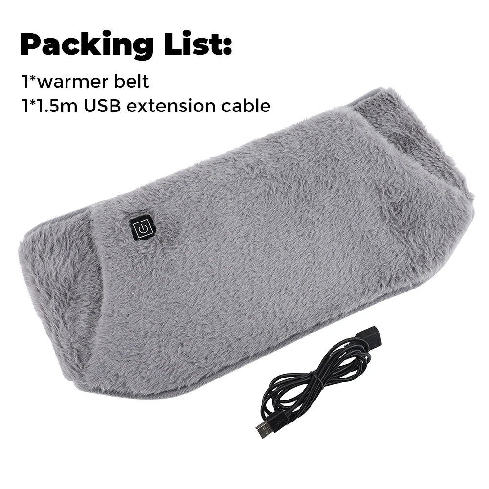 Calentador de manos con cinturón calefactor eléctrico USB, calentador de invierno, terapia de compresión caliente, cintura Abdominal, Lumbar, Menstrual, almohadilla calentadora de útero - PuriLite
