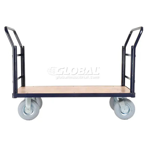 Global Industrial™ Euro Truck With 3 Wood Sides & Deck 60 x 30 1200 Lb. Capacity - PuriLite