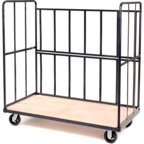 Global Industrial™ Wood Shelf Truck, 2000 lb. Capacity, 60"L x 30"W x 62"H, Blue - PuriLite