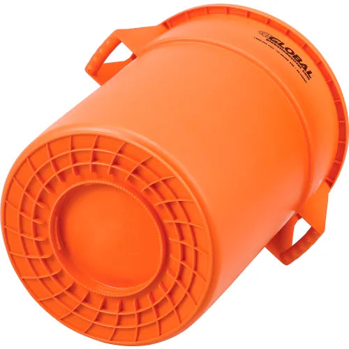 Global Industrial™ Plastic Trash Can - 55 Gallon Bright Orange - PuriLite