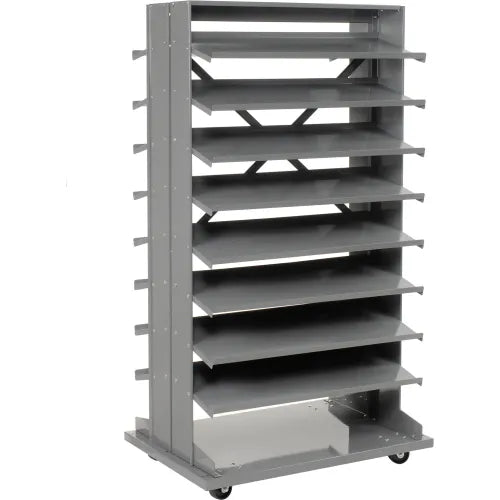Global Industrial™ Mobile Double Sided Bin Rack Without Bins - PuriLite