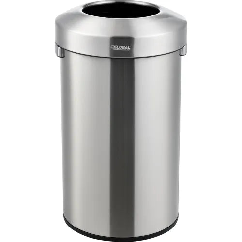 Global Industrial™ Stainless Steel Round Open Top Trash Can, 21 Gallon - PuriLite