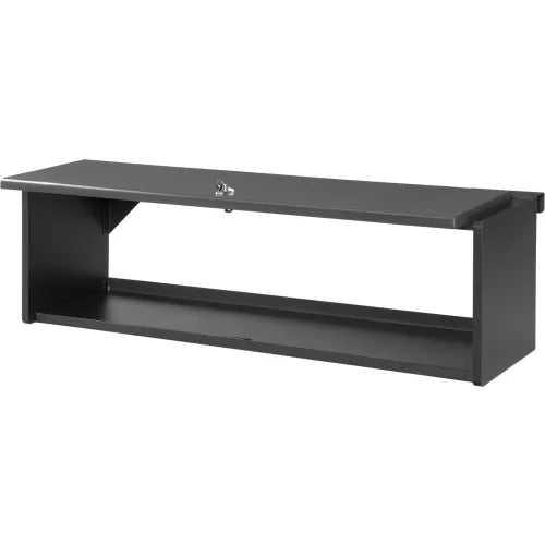 Interion® 48" Overhead Cabinet In Black - PuriLite