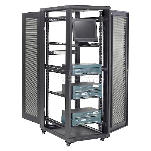 Global Industrial™ Network Server Data Rack Enclosure Cabinet, Vented Doors, 37U, Unassembled - PuriLite