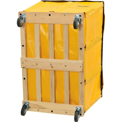 Global Industrial™ KD, 20 Bushel, Yellow Vinyl Basket Bulk Truck - PuriLite